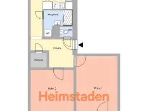 Pronájem bytu 2+1, Frýdek-Místek - Frýdek, Třanovského, 52 m2