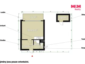 Prodej bytu 1+kk, Plzeň - Severní Předměstí, Sokolovská, 28 m2