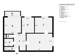 Prodej bytu 3+1, Ostrava - Bělský Les, Bohumíra Četyny, 69 m2
