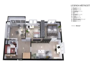 Prodej bytu 3+1, Ostrava - Bělský Les, Bohumíra Četyny, 64 m2