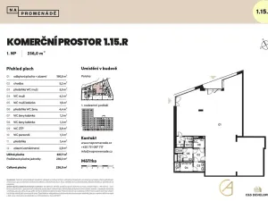 Prodej obchodního prostoru, Brno, 259 m2