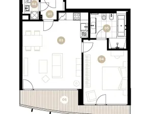 Pronájem bytu 2+kk, Praha - Smíchov, Holečkova, 71 m2