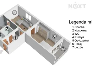 Prodej bytu 2+1, Břeclav, Fintajslova, 54 m2