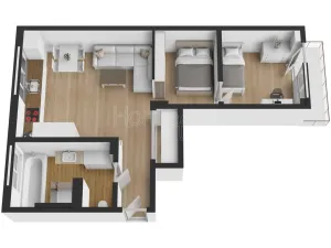 Prodej bytu 2+kk, Praha - Letňany, Dudkova, 50 m2