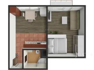Pronájem bytu 1+1, Písek - Budějovické Předměstí, třída Přátelství, 38 m2
