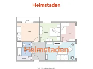 Pronájem bytu 3+1, Orlová - Lutyně, Masarykova třída, 68 m2