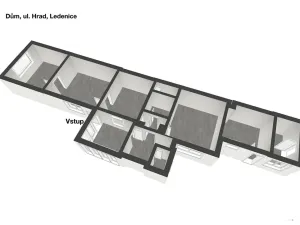 Prodej chalupy, Ledenice, Hrad, 83 m2