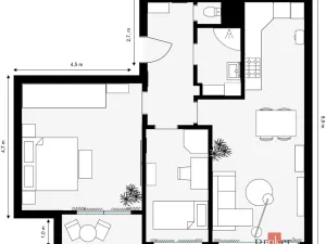 Prodej bytu 3+kk, Praha - Háje, Kosmická, 63 m2