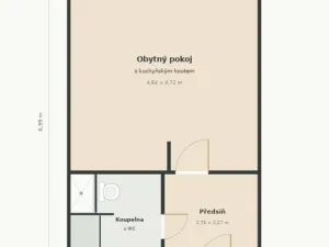 Prodej bytu 1+kk, Brno - Židenice, Blatnická, 33 m2