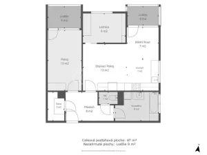 Prodej bytu 3+kk, Praha - Uhříněves, Firkušného, 78 m2