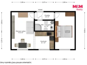 Prodej bytu 2+kk, Horšovský Týn - Dolní Metelsko, 45 m2