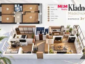 Prodej bytu 3+1, Kladno, Mládežnická, 71 m2
