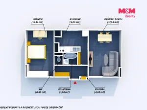 Prodej bytu 2+1, Rokycany - Nové Město, Raisova, 49 m2