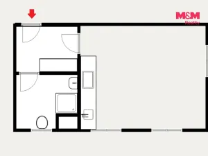 Prodej bytu 1+kk, Brandýs nad Labem-Stará Boleslav - Brandýs nad Labem, Fakultní, 33 m2