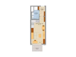 Prodej bytu 1+kk, Praha - Stodůlky, Svitákova, 33 m2