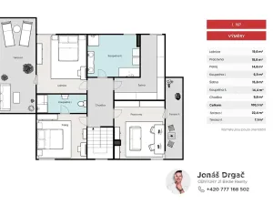 Pronájem rodinného domu, Bašť, Břežanská, 246 m2