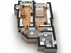Prodej bytu 1+1, Praha - Dejvice, Velvarská, 38 m2