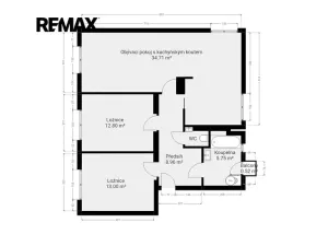 Prodej bytu 3+kk, Praha - Kobylisy, Horňátecká, 78 m2