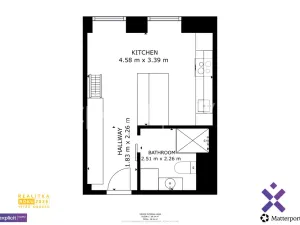 Pronájem bytu 1+kk, Zlín, Lorencova, 28 m2
