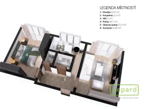 Prodej bytu 2+1, Habartov, Karla Čapka, 52 m2