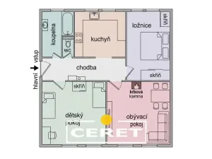 Prodej bytu 3+1, Žatec, Purkyněho, 120 m2