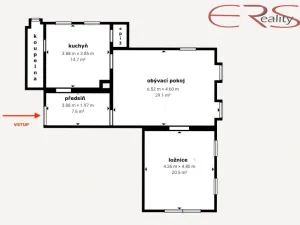 Pronájem bytu 2+1, Jablonec nad Nisou, U Jeslí, 76 m2