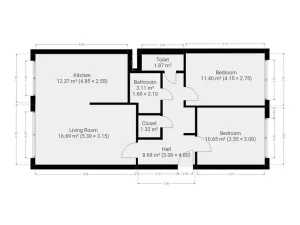 Pronájem bytu 3+kk, Praha - Michle, Přímětická, 67 m2