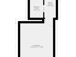 Pronájem bytu 1+kk, Praha - Žižkov, Biskupcova, 29 m2