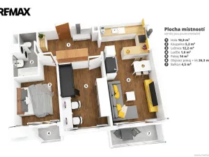 Pronájem bytu 3+kk, Praha - Čakovice, Hakenova, 75 m2