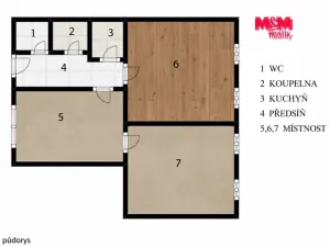 Pronájem bytu 2+1, Praha - Vysočany, Pod pekárnami, 61 m2