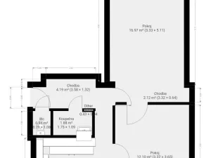 Pronájem bytu 2+1, Brno - Štýřice, Bakalovo nábřeží, 60 m2