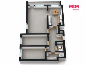 Pronájem bytu 3+1, Poděbrady - Poděbrady III, V Aleji, 72 m2