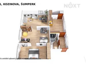 Pronájem bytu 3+1, Šumperk, Kozinova, 77 m2