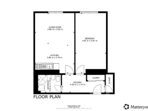 Pronájem bytu 2+kk, Praha - Nusle, Oldřichova, 50 m2
