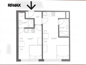 Prodej bytu 1+kk, Praha - Střížkov, Děčínská, 23 m2