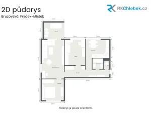 Prodej bytu 3+1, Frýdek-Místek, Bruzovská, 79 m2