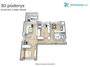 Prodej bytu 3+1, Frýdek-Místek, Bruzovská, 79 m2