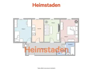 Pronájem bytu 3+1, Ostrava - Poruba, Porubská, 86 m2