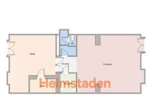 Pronájem kanceláře, Havířov - Město, Hlavní třída, 81 m2