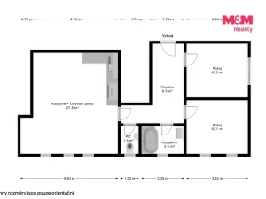 Pronájem bytu 3+kk, Klatovy - Klatovy II, 63 m2
