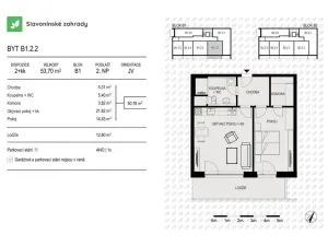 Prodej bytu 2+kk, Olomouc - Povel, Loudova, 53 m2