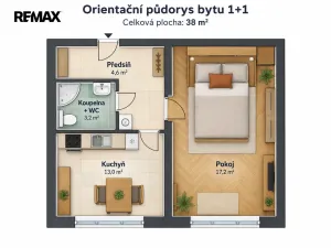 Prodej bytu 1+1, Karlovy Vary - Rybáře, Vodárenská, 36 m2