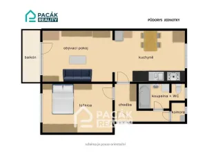 Pronájem bytu 2+1, Prostějov, Jezdecká, 55 m2