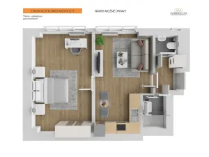 Prodej bytu 2+kk, Praha - Vinohrady, Hollarovo náměstí, 43 m2