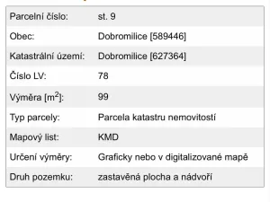 Prodej rodinného domu, Dobromilice, 160 m2