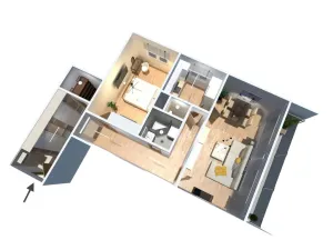Prodej bytu 2+1, Praha - Strašnice, Gutova, 55 m2