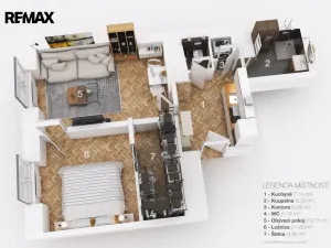 Prodej bytu 2+1, Praha - Libeň, Andrštova, 43 m2