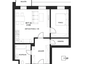 Pronájem bytu 2+kk, Plzeň, Františka Kováříka, 61 m2