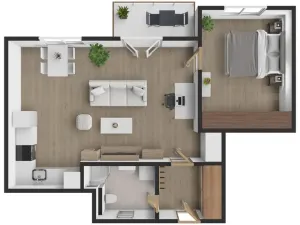 Pronájem bytu 2+kk, Tábor, Maredova, 58 m2