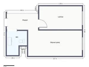 Pronájem bytu 1+1, Praha - Kamýk, U Kamýku, 31 m2